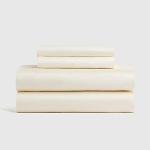 NWT! Quince Organic Bamboo Ivory Sheets & 1 Pillowcase! Twin XL (670)(READ)